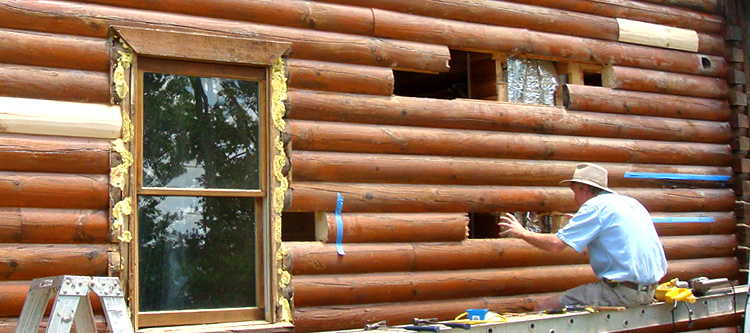 Log Home Repair Orange County, Virginia